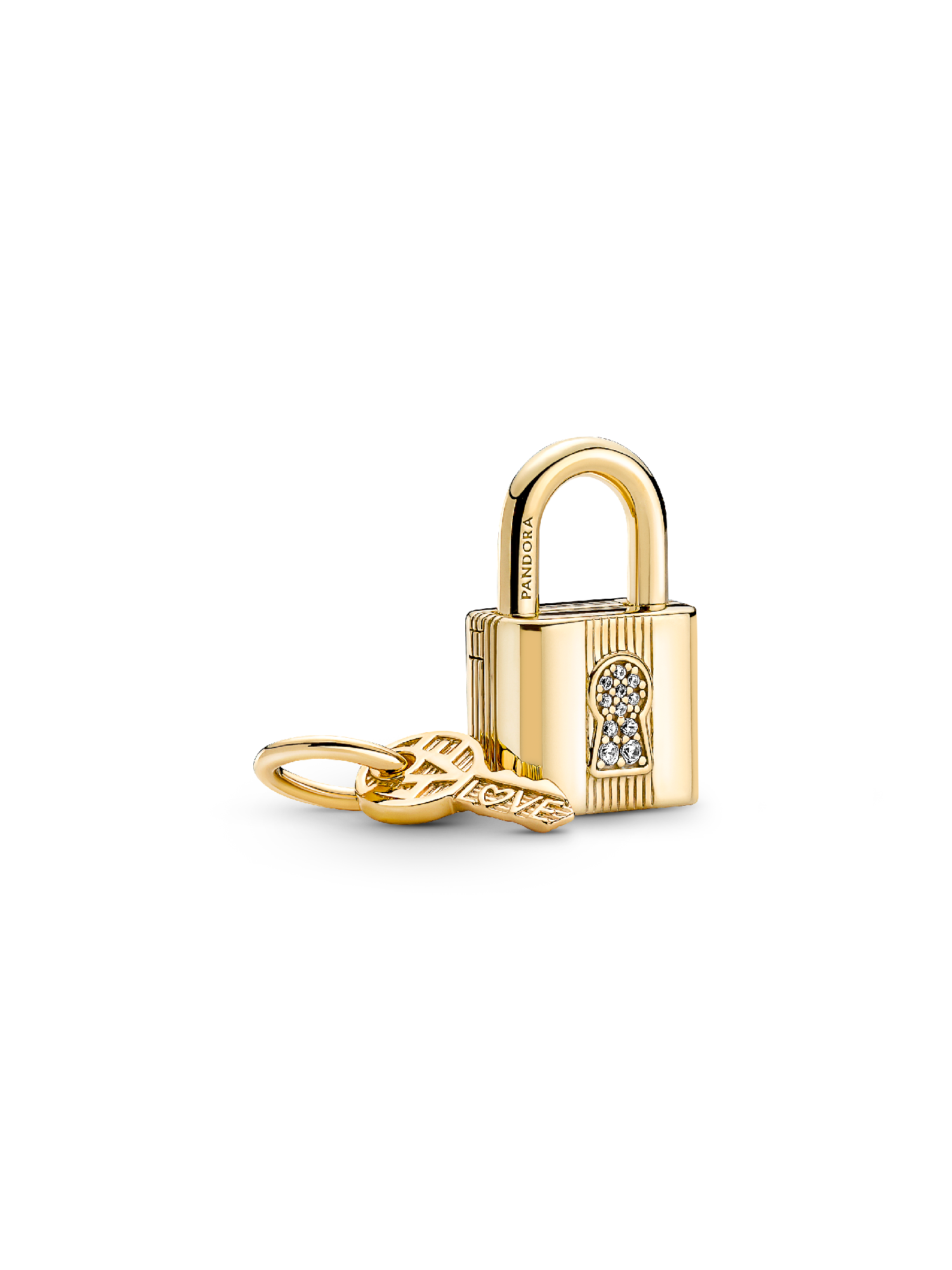 Hengelås og Nøkkel Hengende Charm