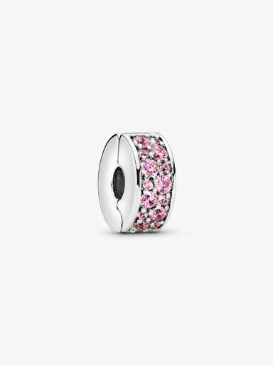 Rosa Pavé Klemmecharm