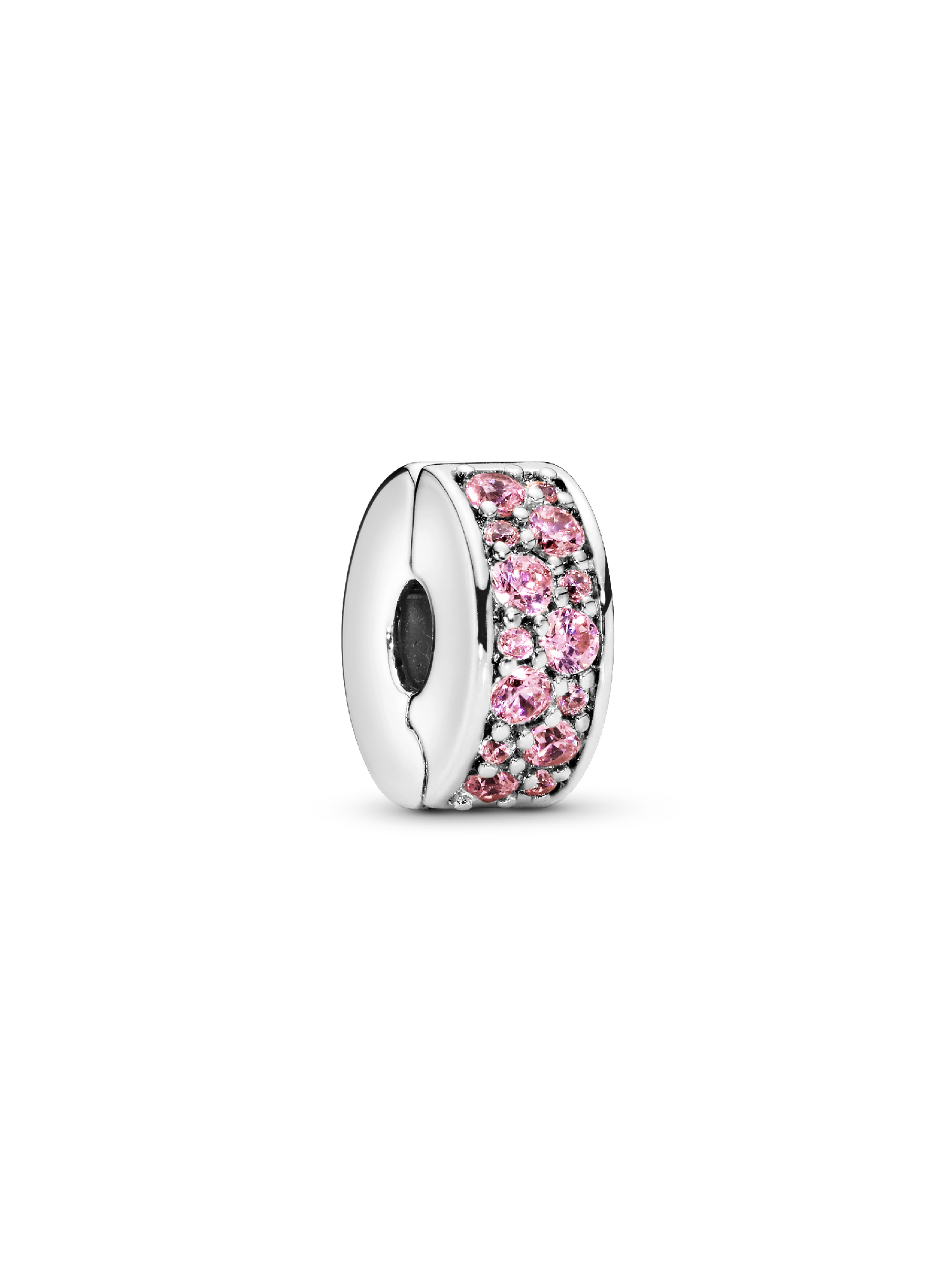 Rosa Pavé Klemmecharm