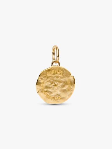 Hvete Medaljong Charm