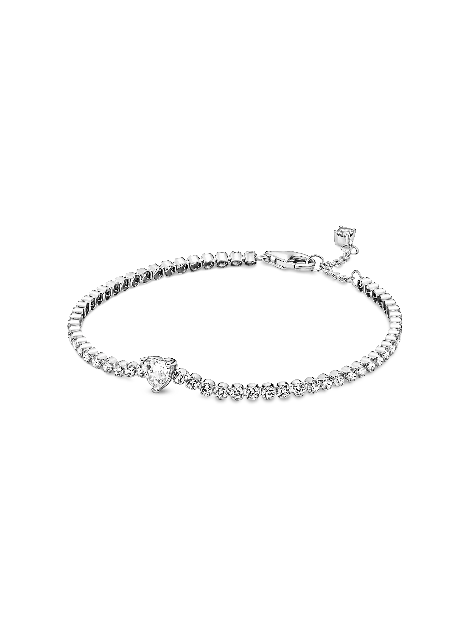 Funklende Hjerte Tennisarmbånd