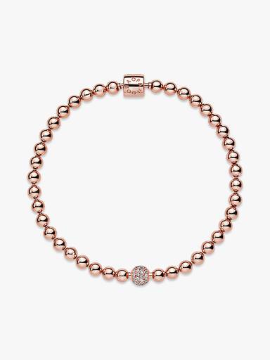 Sølvkuler og Pavé Armbånd