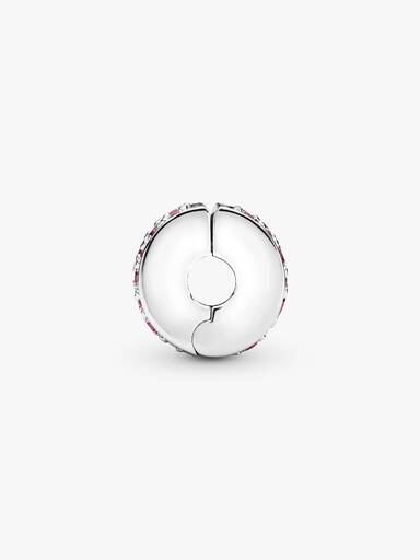 Rosa Pavé Klemmecharm