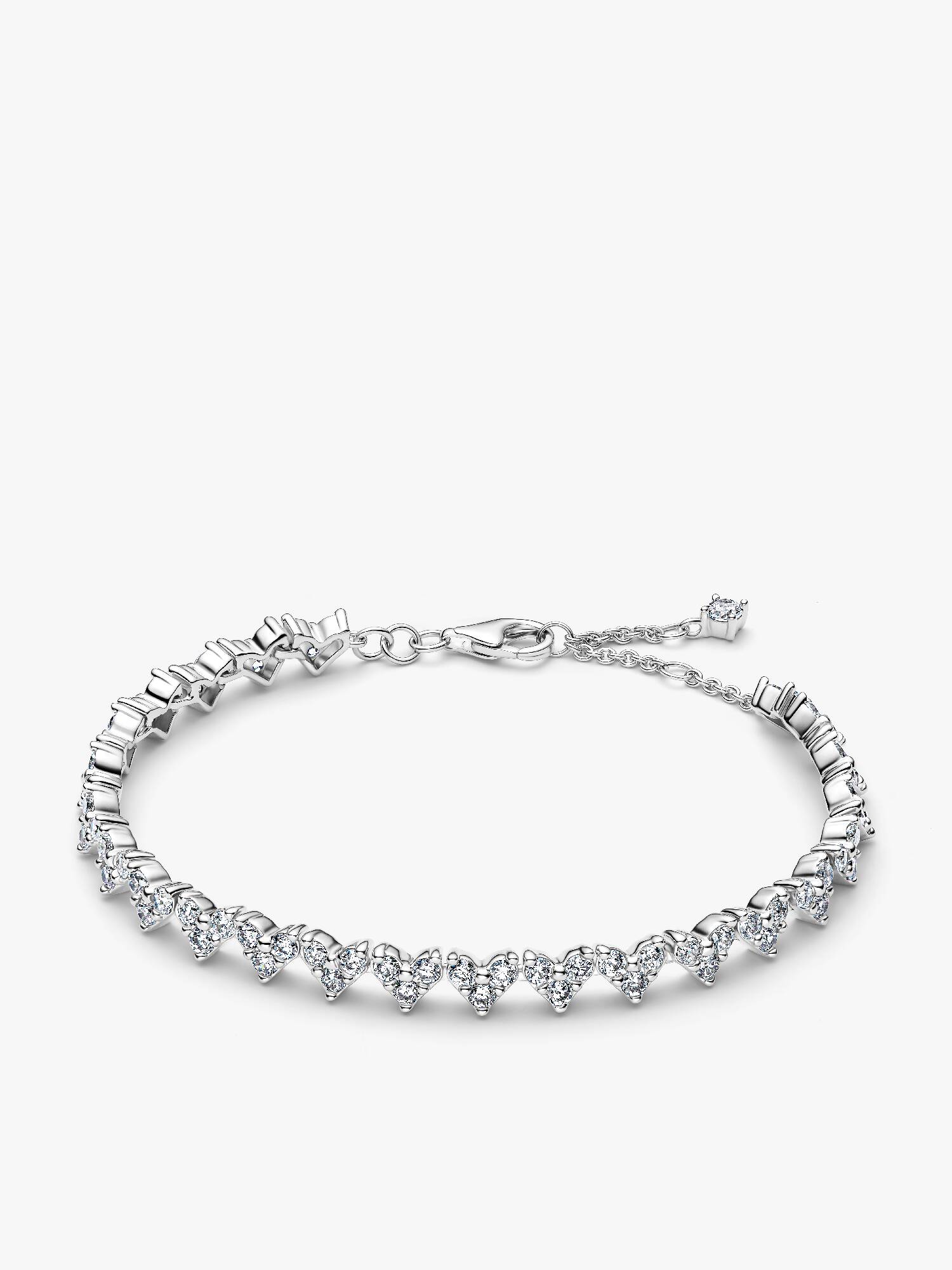 Trippel Stein Hjerte Armbånd