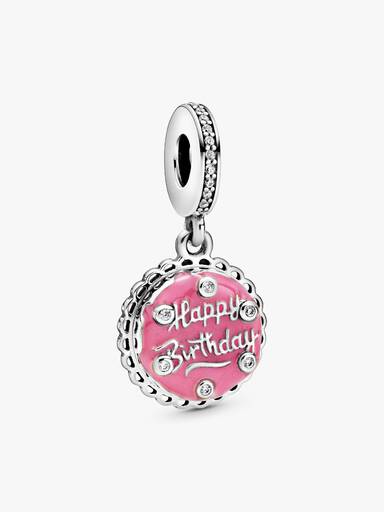 Rosa fødselsdagskake Hengende Charm