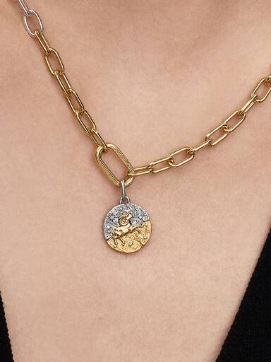 Stjernetegnet Væren Medaljong Charm