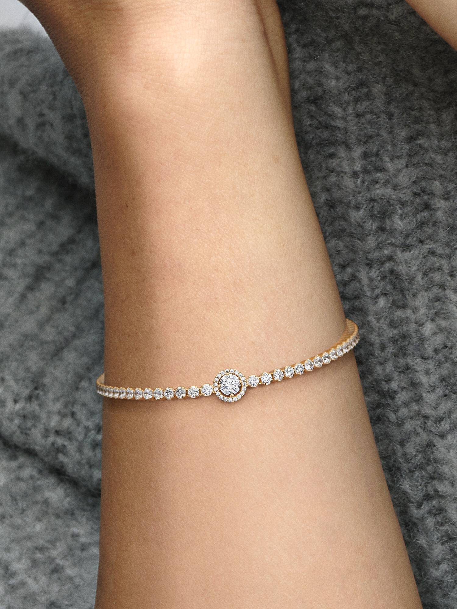 Funklende Ring Tennisarmbånd