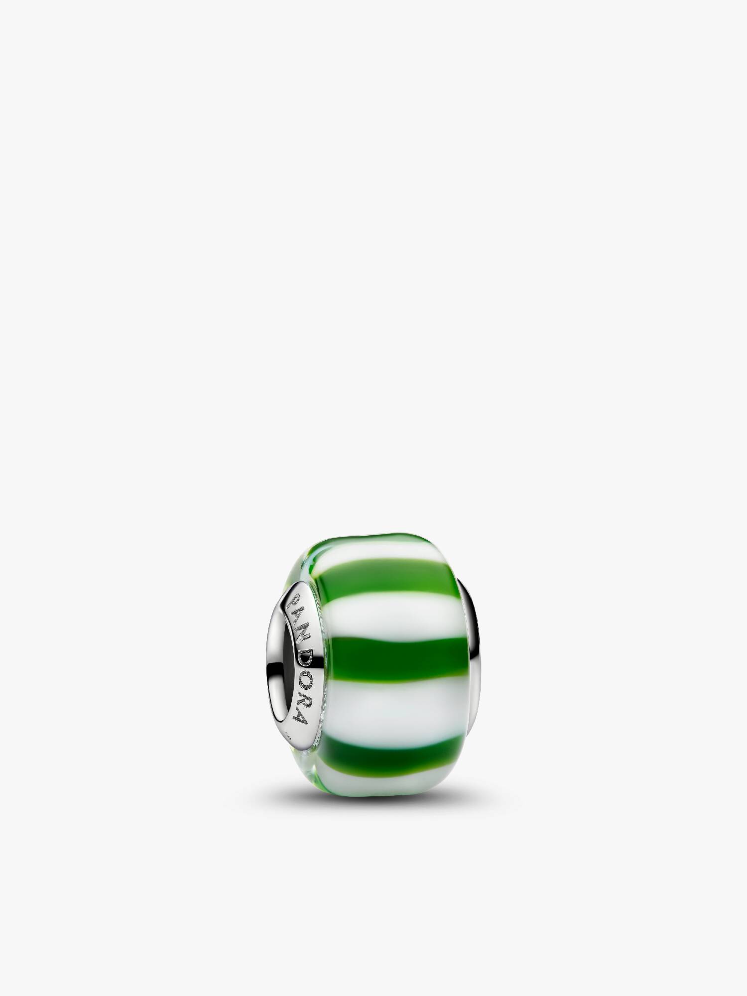Grønn Sukkertøystokk Muranoglass Charm
