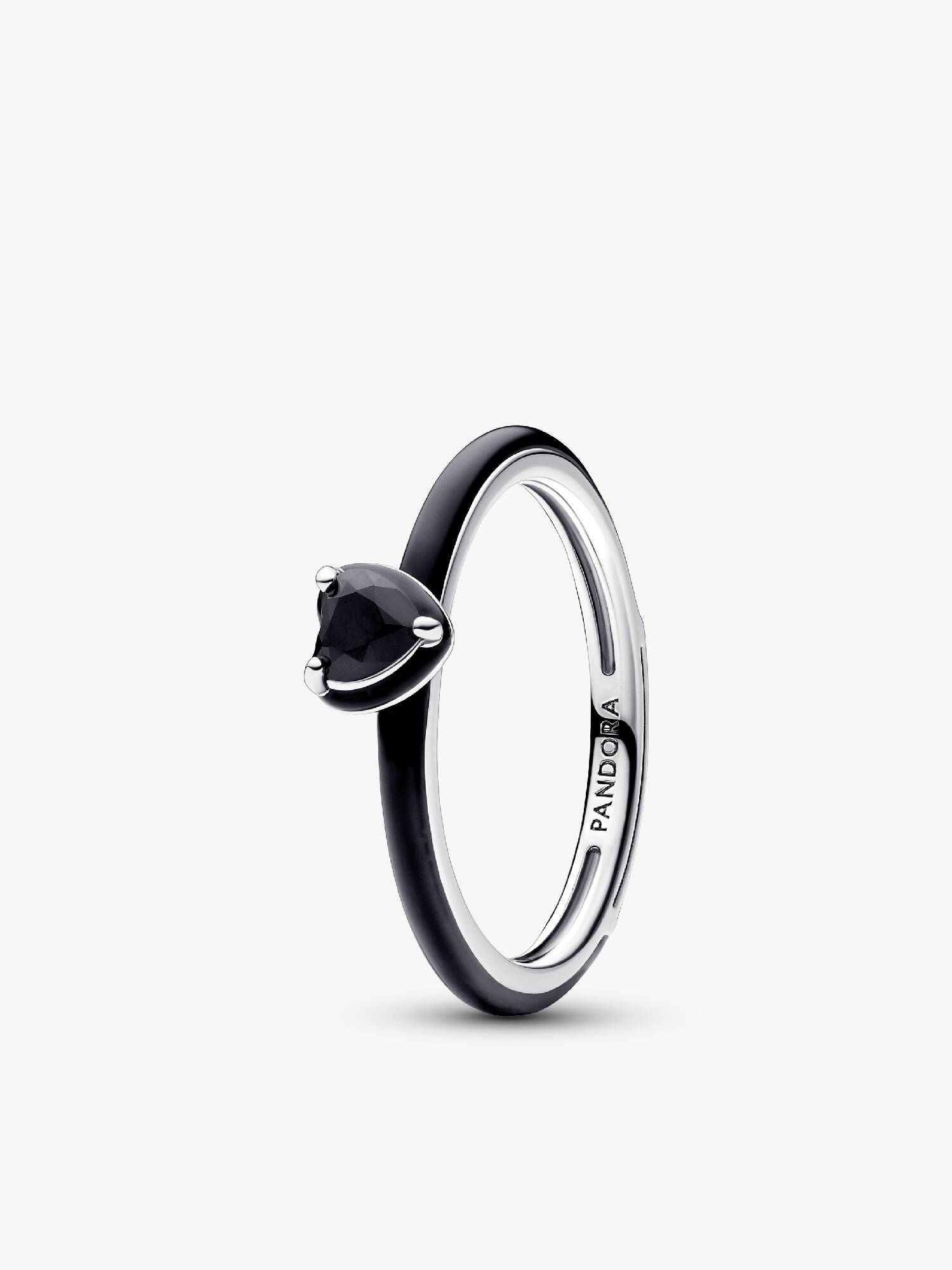 Svart Chakra Hjerte Ring