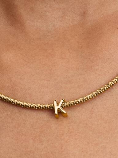 Mini Bokstaven K Alfabet Charm