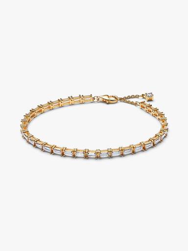 Funklende Baguette Tennisarmbånd