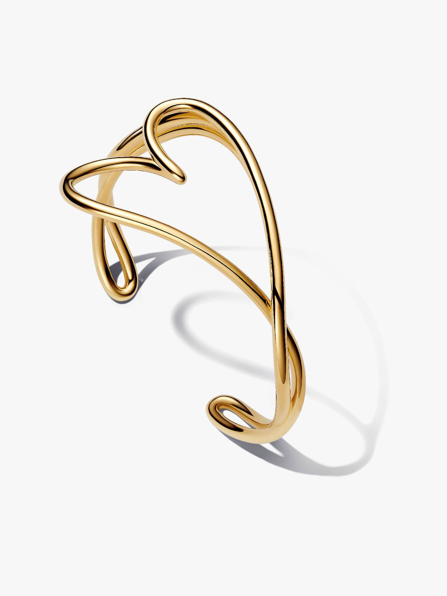 Organisk Formet Hjerte Bangle