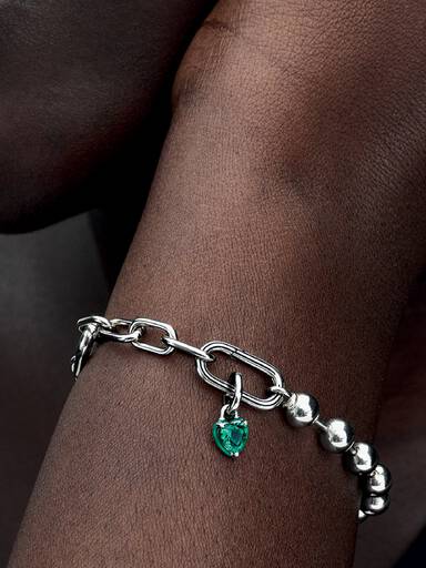 Mini Hengende Charm med Grønt Chakra Hjerte