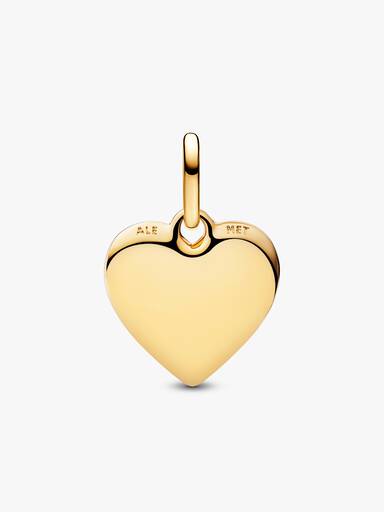 Inngraverbar Hjerteformet Medaljong Charm