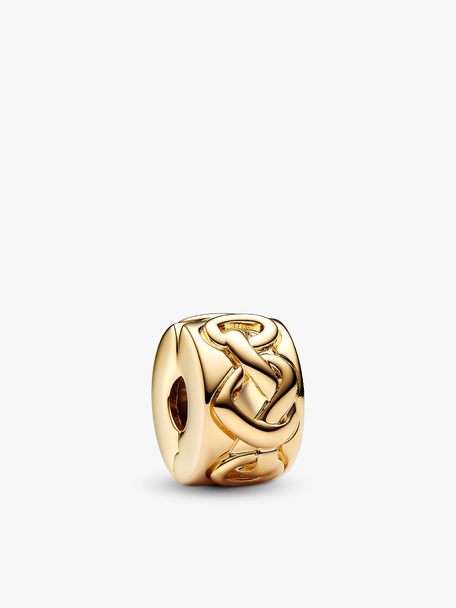 Hjerteformet knute Klemmecharm