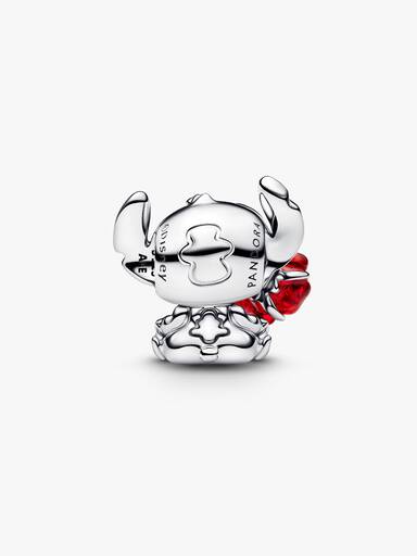 Disney Stitch Rose Muranoglass Charm