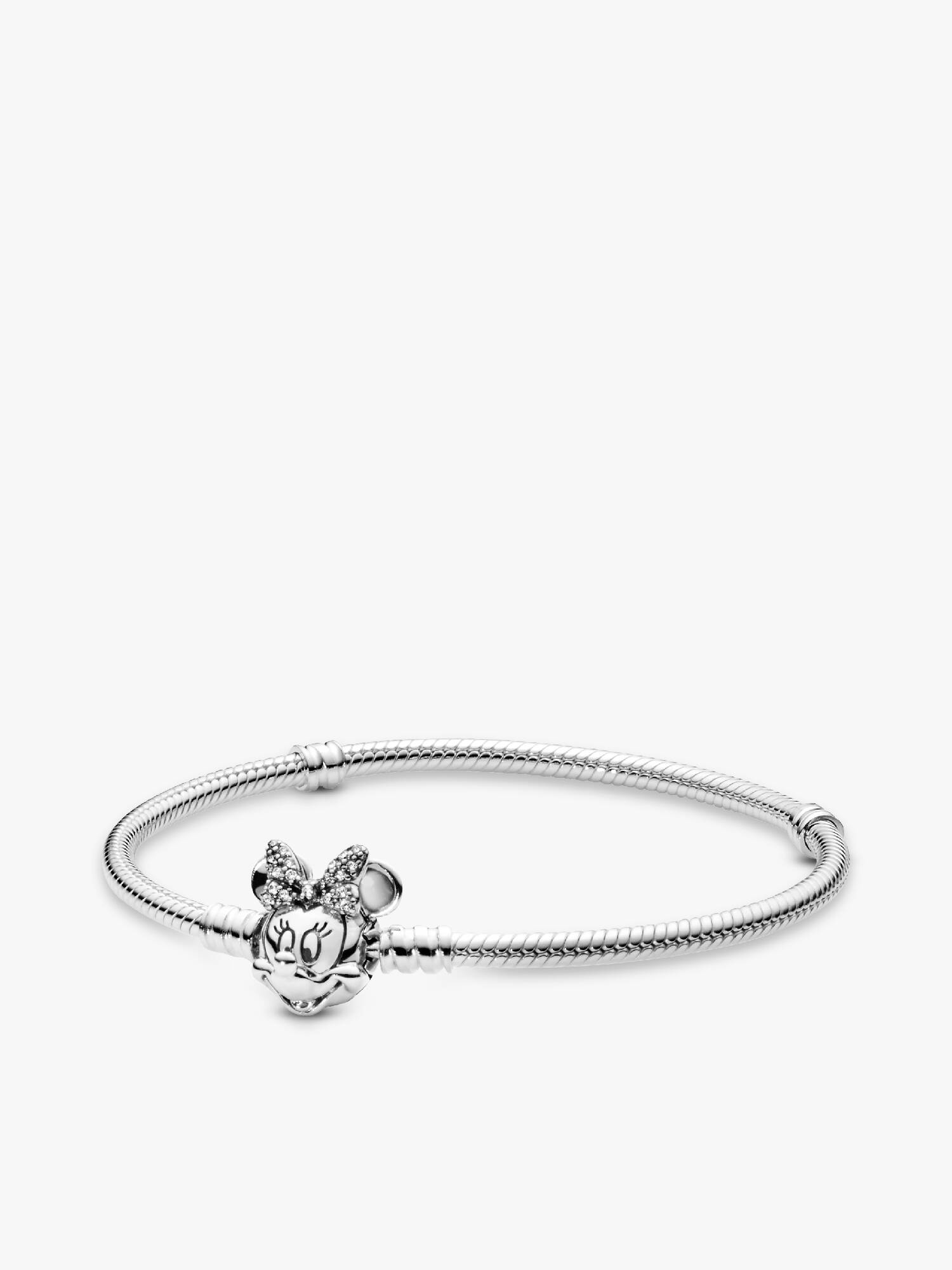 Disney Pandora Moments Pavé Minni Mus Klemme Slangekjedearmbånd