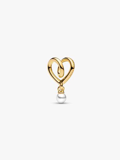 Omfavnet Hjerte Charm