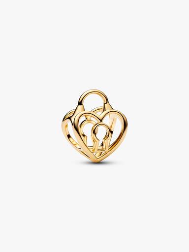 Openwork Hjerte Hengelås Charm