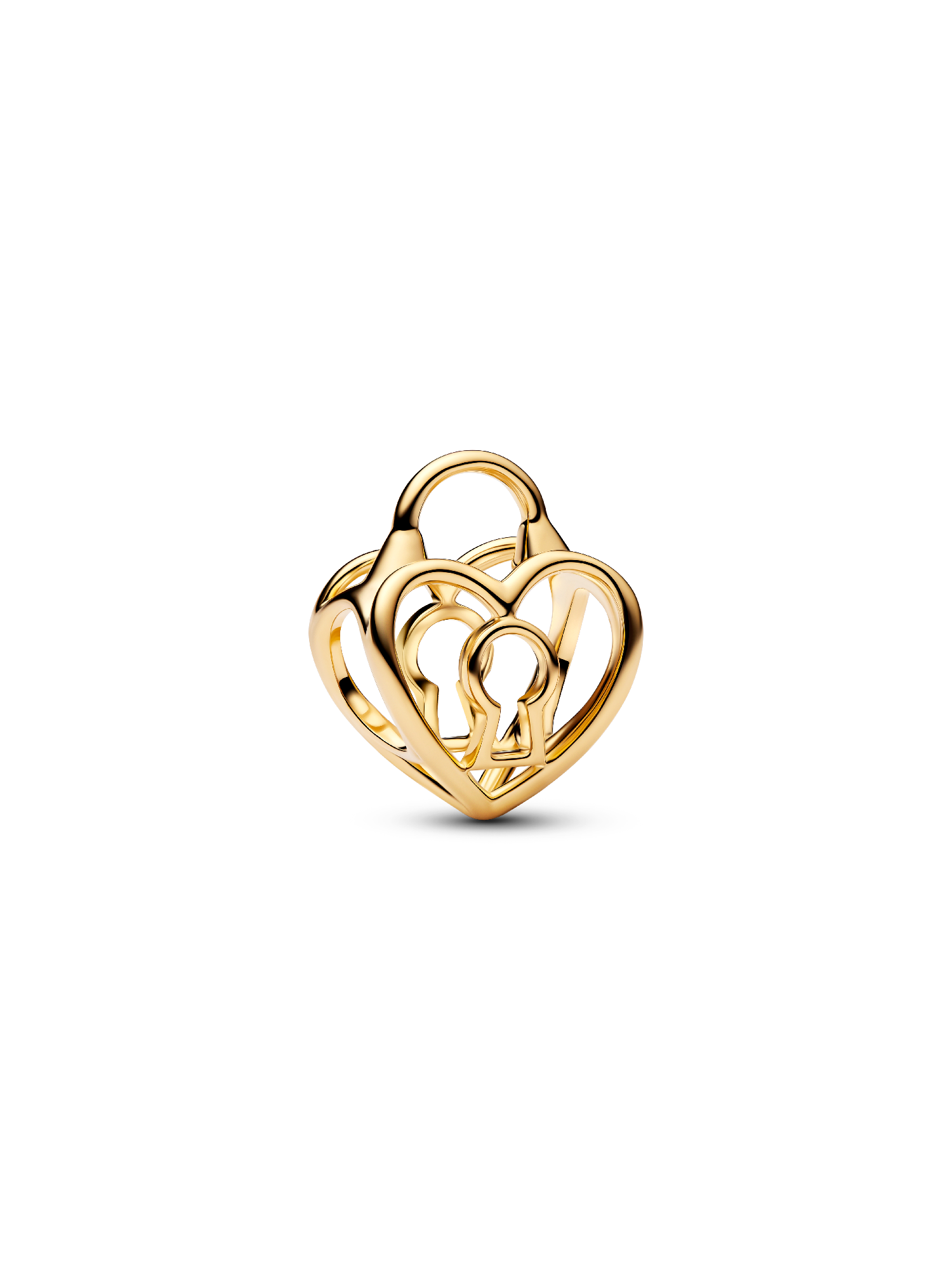 Openwork Hjerte Hengelås Charm