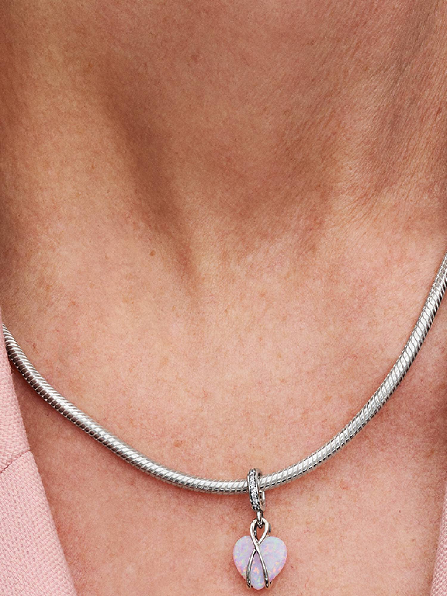 Mum Opaliserende Hjerte Hengende Charm