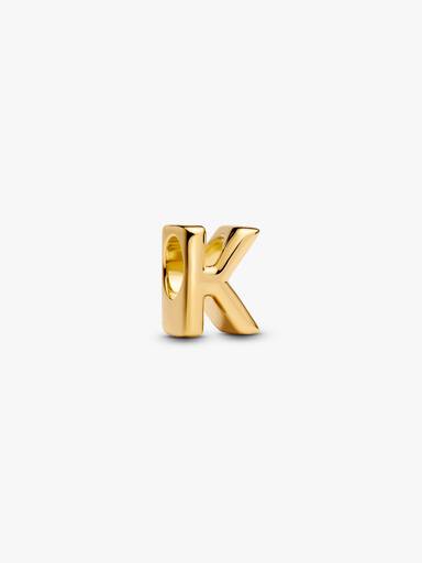 Mini Bokstaven K Alfabet Charm