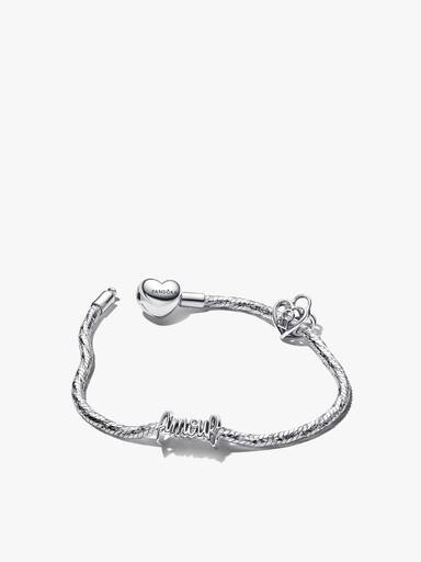 Amour og Hjerte Hengelås Armbånd Sett