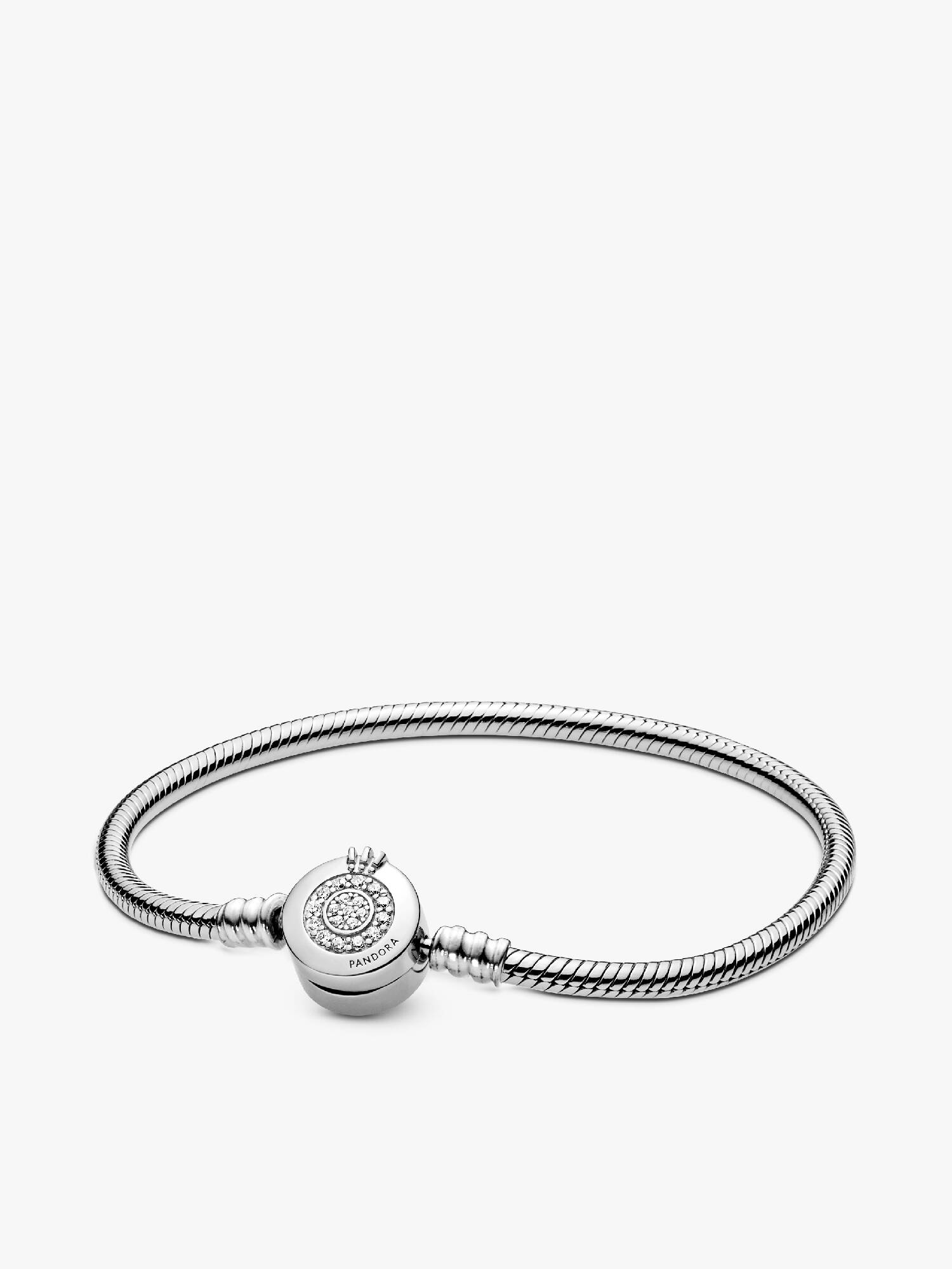 Funklende Crown O Chain Slangekjedearmbånd