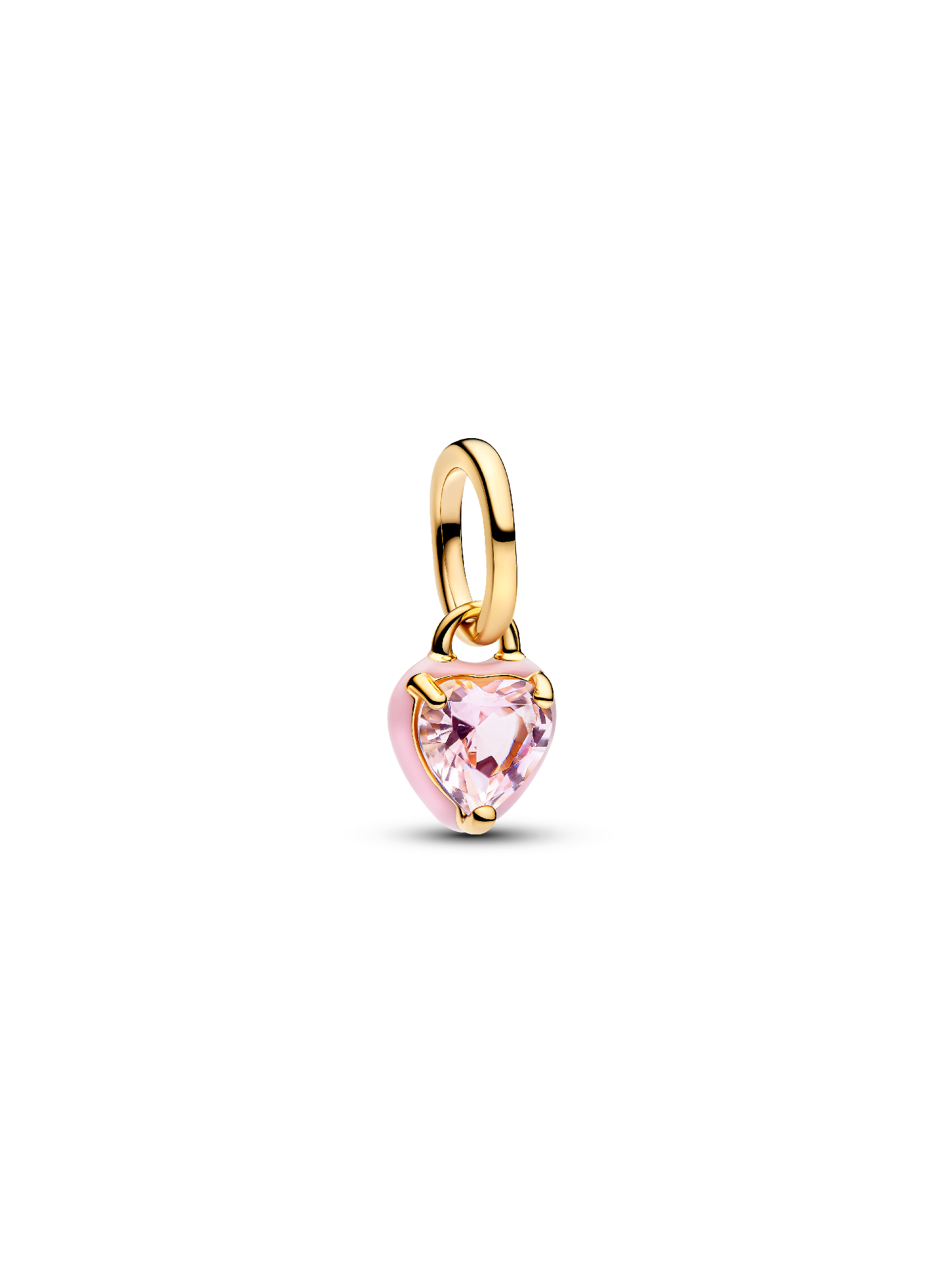 Mini Hengende Charm med Pink Chakra Hjerte