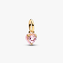 Mini Hengende Charm med Pink Chakra Hjerte Mini Hengende Charm med Pink Chakra Hjerte