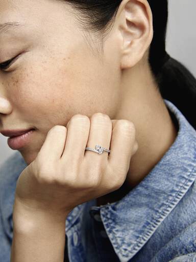 To Funklende Hjerter Ring