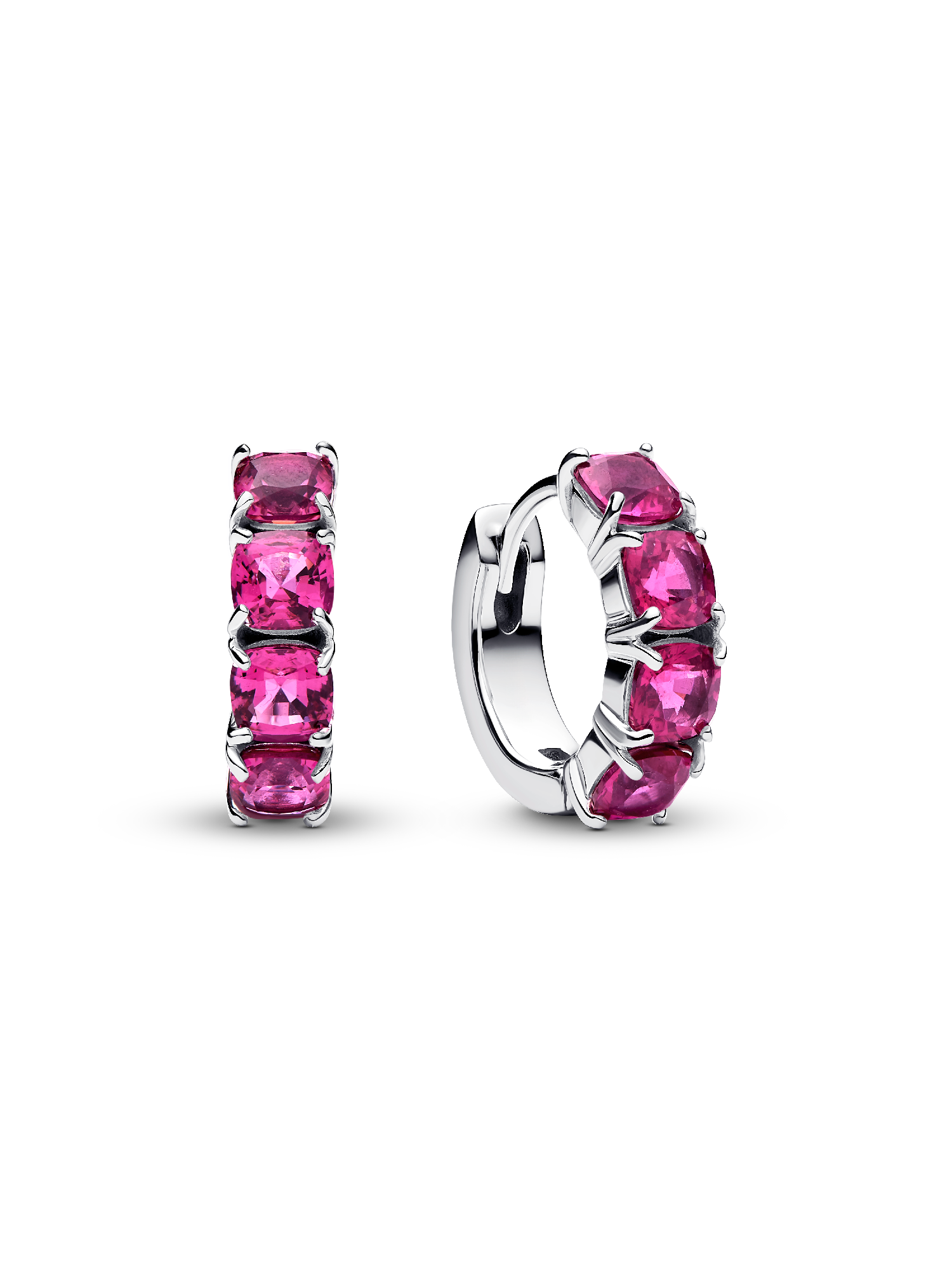 Pink Hoop Øreringer