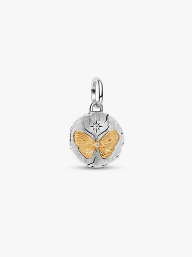 Sommerfugl Medaljong Charm