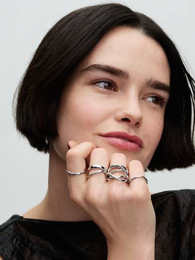 Infinityring med Organisk Form