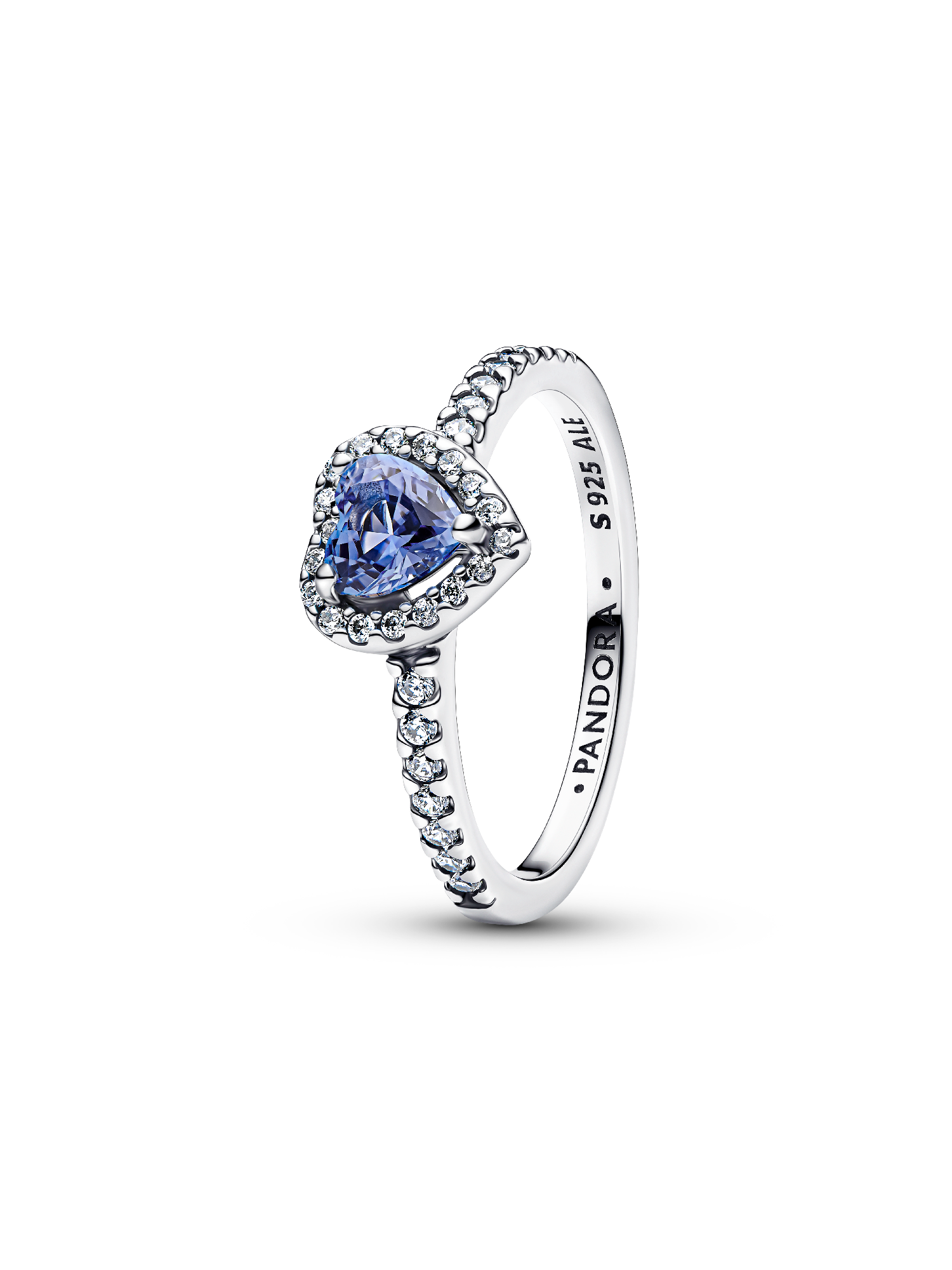 Funklende Hevet Hjerte Ring
