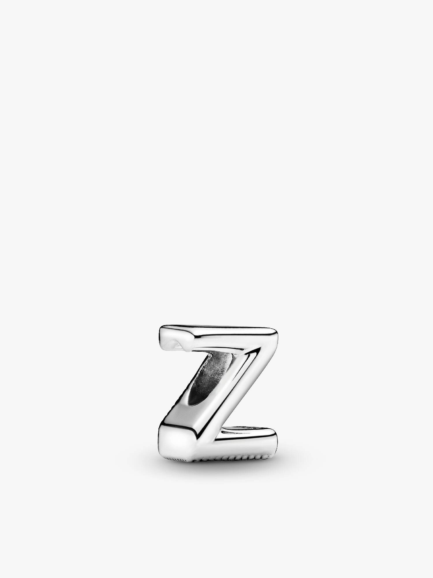 Letter Z silver charm