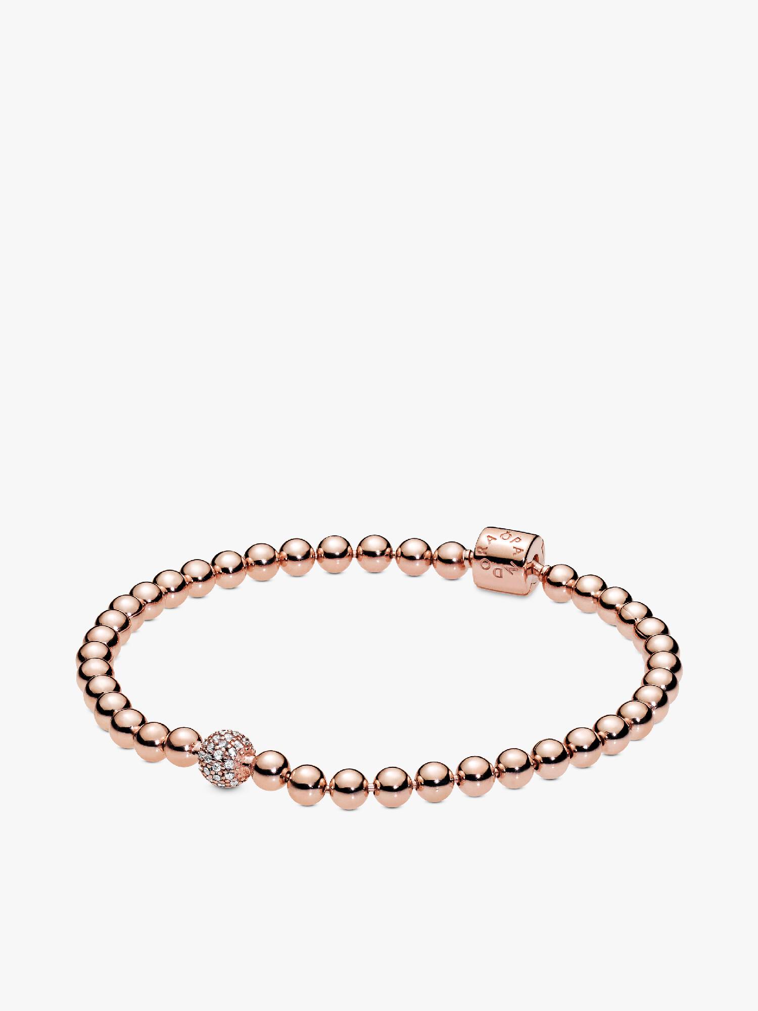 Sølvkuler og Pavé Armbånd