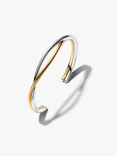 Sammenflettet Tofarget Åpent Bangle