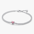 Pink Funklende Hjerte Tennisarmbånd Pink Funklende Hjerte Tennisarmbånd