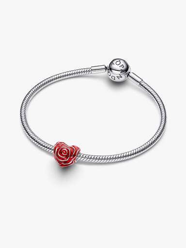 Rose Hjerte Charm