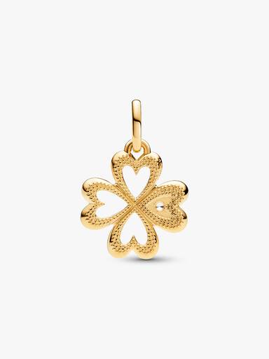 Pandora ME Hjerte Firkløver Flat Charm