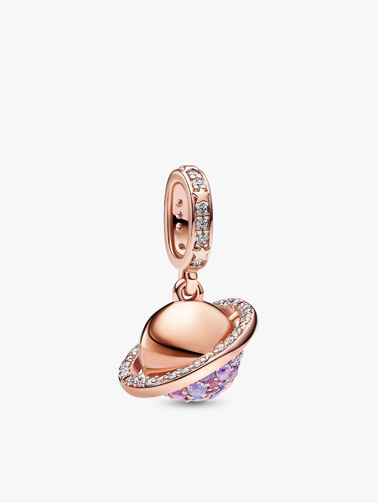 Planeten Saturn med glitrende Hengende Charm