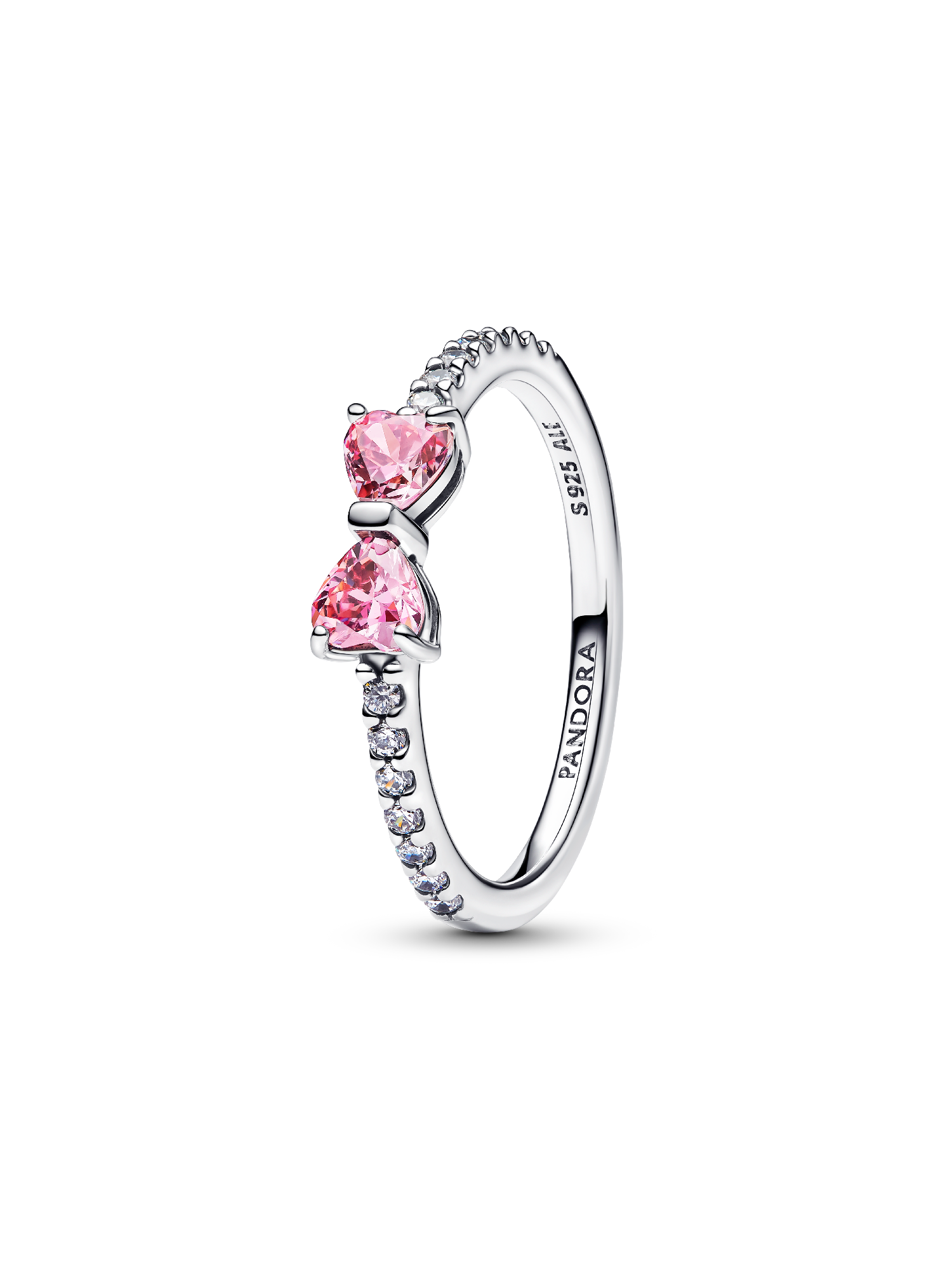 Funklende Pink Sløyfe Ring