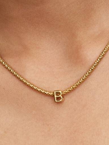 Mini Bokstaven B Alfabet Charm