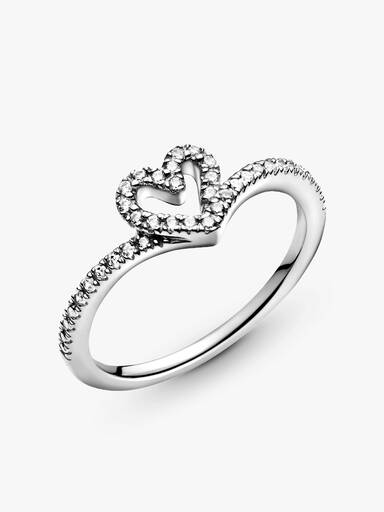 Funklende Ønskebein Hjerteformet Ring