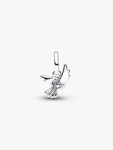 Hvit Due Mini Hengende Charm