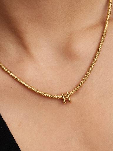 Mini Bokstaven H Alfabet Charm