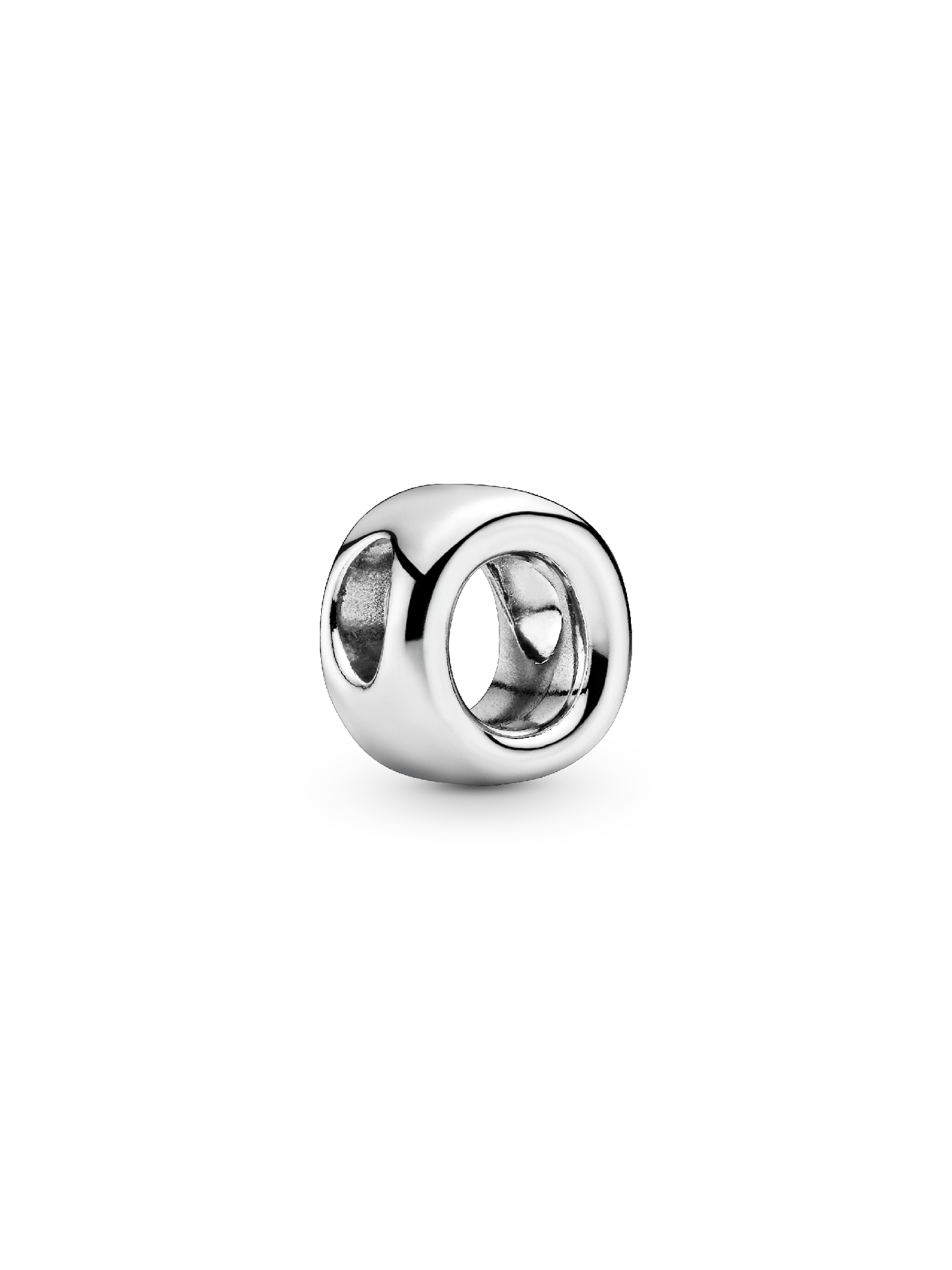 Letter O silver charm