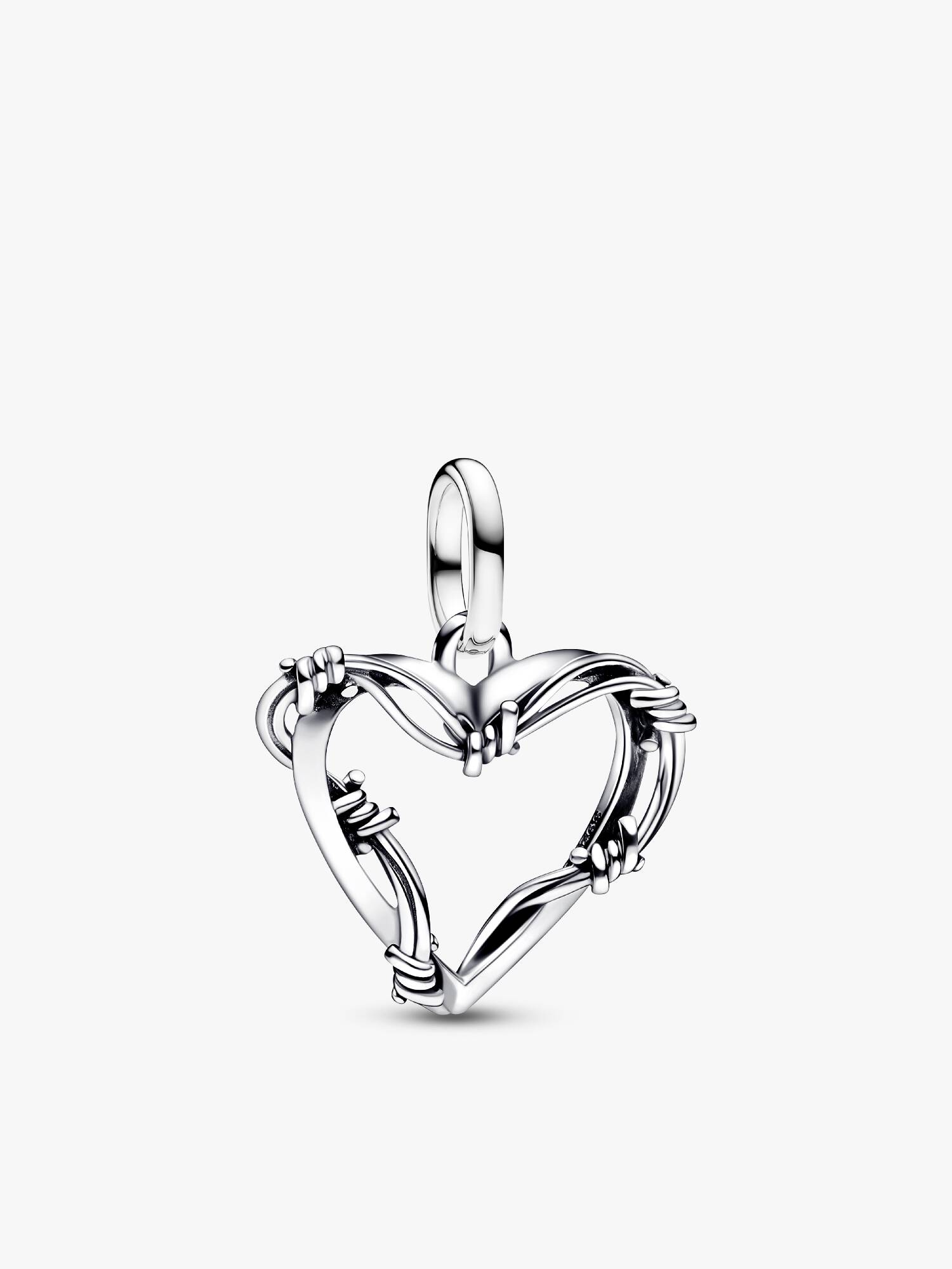 Trådhjerte Medaljong Charm