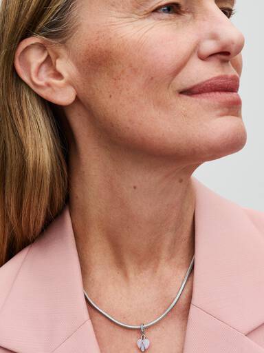 Mum Opaliserende Hjerte Hengende Charm